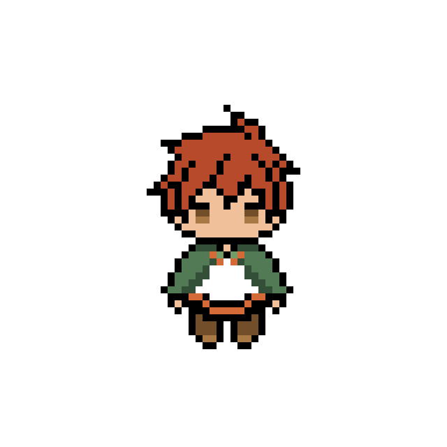 Evander em pixel art
