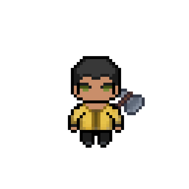 Zarek em pixel art